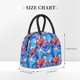 thumbnail image 2 of Fotbe Bright Flowers Bolsa de Almuerzo con Estampado, Lonchera Aislada, Contenedor de Comida Reutilizable Tipo Cooler a Prueba de Fugas, 2 of 6