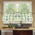 thumbnail image 4 of Yayeee Kitchen Curtains Tier Set of 2 Light Filtering 57"x36" Over Sink Window Panels, Avocado, 4 of 7