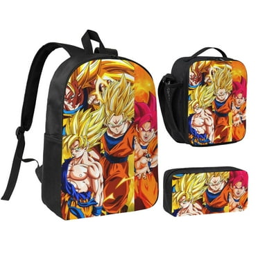 3pcs Dra_gon Ball Backpack Set With Pen Bag And Lunch Bag Fashion Travel Backpack Laptop Backpack Simple And Large Capacity Backpack 17 Inch