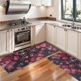 thumbnail image 3 of Kitchen Rugs Sets Of 2,Pioneer Flower Floral Print Pattern Anti Fatigue Kitchen Mat Rugs Non Slip Washable,Decorative Kitchen Floor Mats for Kitchen,Sink,Laundry,17"X47", 3 of 5