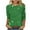 Green, variant on 3/4 Length Sleeve Womens Tunic Blouse Casual Sequin Sparkly Tee Tops Trendy Party Clubwear Tops Red L