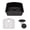 Galaxy Black, variant on 23" x 21" Quartz Kitchen Sink, Single Bowl Sink, Drop-in Sink, Undermount Sink, Granite Kitchen Sink, Galaxy Beige Kitchen Sink, with Steel Grid and Basket Strainer, Lexicon Platinum LP-2321D-B