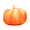 pumpkin-13.8in, variant on Simulated 3D Eggplant Plush Toy Pillow-Vegetable Plush Pillow Home Decor Fun Gift Ideas