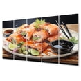 thumbnail image 2 of Designart "A Delicate Sushi Euphony II" Food & Beverage Metal Wall Décor Set, 2 of 5