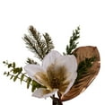 thumbnail image 2 of Vickerman 60" White Magnolia Garland., 2 of 5