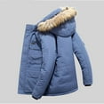 thumbnail image 2 of Male Winter Warm Casual Padded Jacket Thickened Mid Length Pocket Design Hooded Collar Padded Jacket, 2 of 5