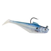 Berkley PowerBait Pre-Rigged Swim Shad Fishing Bait, HD Gizzard Shad, 2in | 5cm