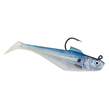 Berkley PowerBait Pre-Rigged Swim Shad Fishing Bait, HD Gizzard Shad, 2in | 5cm