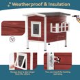 thumbnail image 3 of Petsfit Large Outdoor Cat House for 3 Adult Cats Waterproof, Outside Feral Cat Shelter with Escape Door & Stair Weatherproof, 3 of 7