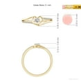 thumbnail image 6 of Angara Ring - Diamond Promise Ring for Women in 14K Yellow Gold - April Born Jewelry | 3.1mm Natural Diamond Heart Promise Ring (Ring Size = 4.5), 6 of 10