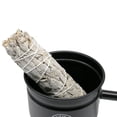thumbnail image 2 of Soul Sticks Pentacle Metal Smudge Sage and Incense Burner Pot Cauldron with Wooden Handle For Smudging Cleansing and Blessing, 2 of 3