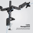 thumbnail image 4 of ProMounts Dual Monitor Arms, Landscape to Portrait, for 13" to 32" Screens, Holds up to 17.6 lbs, New, 2 Count, 1 Pack, 4 of 9