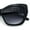Black - Smoke, variant on Womens Oversized Cat Eye Designer Fashion Luxury Sunglasses Black - Smoke