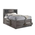 thumbnail image 6 of Bowery Hill Queen Storage 5 Piece Bedroom Set in Gray, 6 of 13