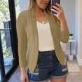 thumbnail image 4 of Vedolay Blazers for Women Casual Open Front Long Sleeve Fashion Lightweight Jacket,Khaki M, 4 of 5
