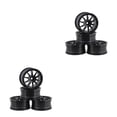 thumbnail image 4 of Shengyu 4 Pieces52mm Elastic *RC Car Tires Wheel Rims Hub Running Racing Drifting Tyres On-road Crawer Assembly Accessories Ten/Black 2Set, 4 of 6