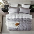 thumbnail image 6 of LammaLoe Duvet Cover Twin/Twin XL Size, Soft Prewashed 2-Piece Duvet Cover Bedding Set with 1 Pillow Sham, Gray lavender, 6 of 8