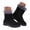B-Black, variant on Joykidd Women's Cold Weather Ankle Boots Side Zipper Thick Fleece Non Slip Lug Sole Lightweight Warm Shoes for Everyday Winter Outdoor Wear