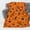 Pumpkin Grimace Happy Halloween Blanket, variant on Fall Blanket for Couch - Super Soft Flannel Autumn Blanket with Pumpkins Maple Leaves Patterns, Cozy Lightweight for Sofa, Bed, Living Room, 50"x40"