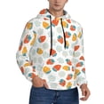 thumbnail image 2 of Fotbe Men's Hoodie with Floral Strawberr Pattern - Kangaroo Pocket Pullover Hooded Sweatshirt, Perfect for Daily Wear, Travel, and Home-X-Large, 2 of 7