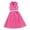 P14 Pink1, variant on Likimi Child Kids Girls Two Piece Sets Solid Color Sleeveless V Neck Tops With Pleated Skirts Fashion Casual Outfit Set Pink1 Size 3-4 Years