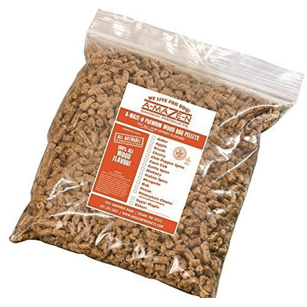 AMAZEN 100 Wood Barbecue Smoker Pellets Pecan, 5 Lbs. Walmart