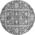 thumbnail image 1 of Ahgly Company Indoor Round Oriental Gray Traditional Area Rugs, 3' Round, 1 of 4
