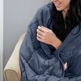 thumbnail image 3 of Impressions Murdock Cotton Quilted Weighted Throw Blanket, 3 of 3