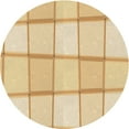 thumbnail image 1 of Ahgly Company Machine Washable Indoor Round Transitional Sun Yellow Area Rugs, 5' Round, 1 of 7