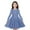 Blue, variant on Odeerbi Kids Girls Long Sleeve A-Line Dress Spring Cute Flared Swing Dress Solid Color Stretchy Skater Dress Twirly School Recital Dress Kids Girls Clothes