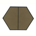 thumbnail image 4 of Metal frame hexagon mirror 30 inch in Black, 4 of 13