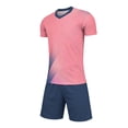 thumbnail image 5 of hengsof Kids Soccer Jersey Athletic Sports Shirt with Short Set Breathable Lightweight Training Uniform 4-14Y, 5 of 8