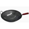 thumbnail image 5 of TrueCraftware- 14” Iron Wok Pan with Wooden Handle – Woks and Stir Fry Pans for Chinese Japanese and Cantonese Cuisine Stir Fry Pans Traditional Woks Grilling Frying Steaming Made in Taiwan, 5 of 6