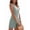 Green, variant on Women'S Waffle Knit Sleeveless Henley Neck Romper with Pockets Khaki M