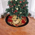 thumbnail image 2 of FMSHPON Lion Roses Leaves Xmas Christmas Tree Skirt Stand Mat for Holiday Party Decoration Indoor Outdoor 48 inches, 2 of 3