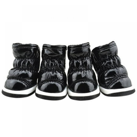4 Pcs/Set Pet Dog Autumn Winter Snow Boots Casual Warm Slip-Resistant Waterproof Comfortable Shoes Fit for Small Medium Dog