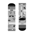 thumbnail image 5 of User Experience (UX) Socks Unisex | Mid-Calf Crew 1 Pair 1 Size Atlas Wanderlust, 5 of 5