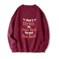 thumbnail image 1 of Chandails à Capuchon de Mode pour Femmes 2023 Mode Femme Imprimé Col Rond Manches Longues Chandails en Molleton Sans Capuche T-Shirt Hauts Amples Blouse 50 % de Rabais Liquidation Costumes Halloween/noël, 1 of 2