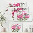 thumbnail image 4 of Designart ' Purple Peonies Flowers ' Traditional Canvas Wall Art Print, 4 of 4