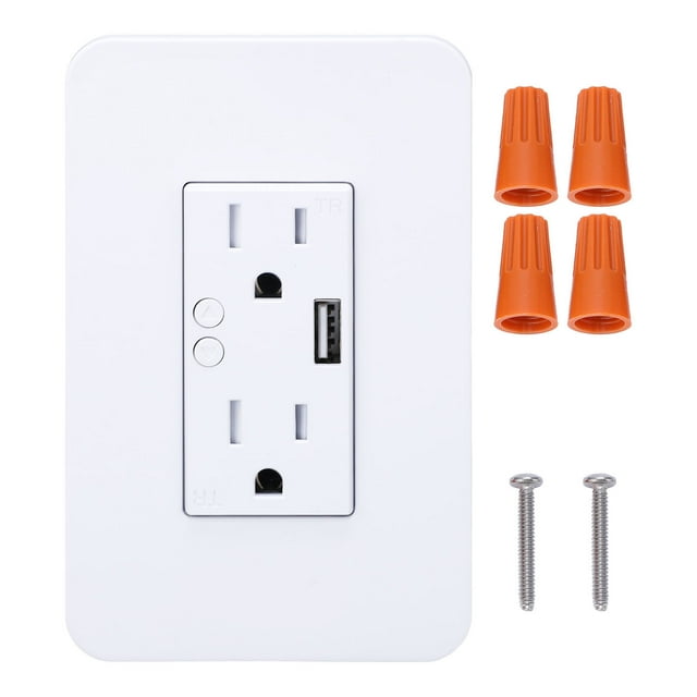 Prise Murale Intelligente, Prise Murale Intelligente WiFi 2.4GHz AC110-125V Télécommande ABS pour Bureau