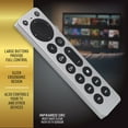 thumbnail image 3 of Xtreme Universal Apple TV Remote Replacement for 1st-5th Generation, Controls TV & Apple TV, Large Buttons, Ergonomic Design – Requires 2x AAA Batteries, 3 of 8