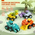 thumbnail image 3 of Toys for 1 2 3 Year Old Boy Girl, Construction Vehicle Dinosaur Toy Cars For Toddlers, Pull Back Cars Baby Toys, Press And Go Toy Cars, 3 of 7