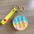 thumbnail image 2 of Push Bubble Round Coin Purse Silicona Descompresión Juguete Llavero De Dibujos Animados Bolsa De Almacenamiento Para Adultos Y Niños seitruly AP007468-09, 2 of 6