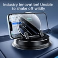 thumbnail image 4 of Elnone Car Phone Holder, Easy One Touch Dashboard Phone Mount with 360° Rotate Base, Horizontal & Vertical - Black, 4 of 8