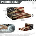 thumbnail image 7 of Uorisanigo RV Dinette Cushion Covers Replacement Camper Cushions Covers Stretch 3D American Flag Cross RV Seat Cover for Loveseat Slipcover Soft 2 Sets Sofa Furniture Protection, 7 of 7