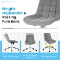 thumbnail image 4 of Giantex Armless Office Chair, Mid Back Ergonomic Computer Task Chair w/Wheels, 4 of 8