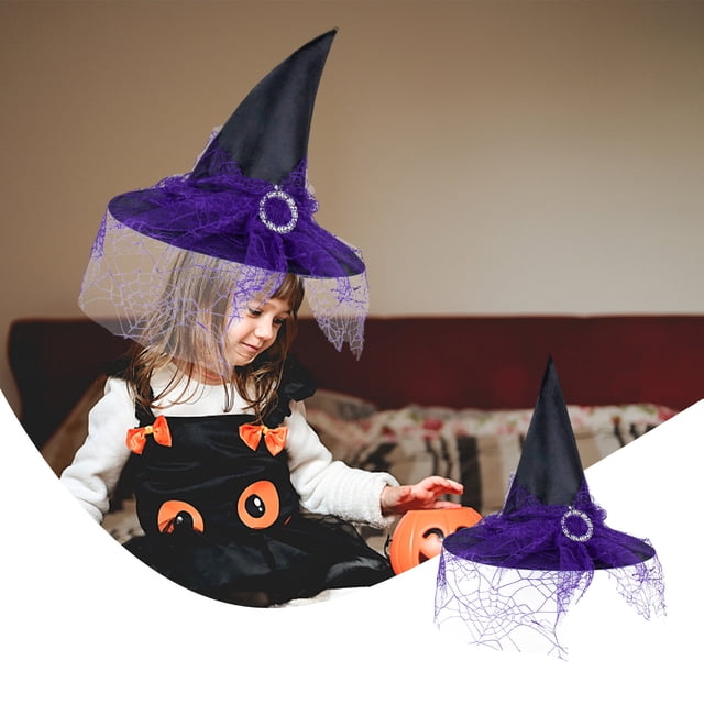 RKSTN Witch Hats Wizard Hat with Mesh Buckle Purple Kitchen Gadgets