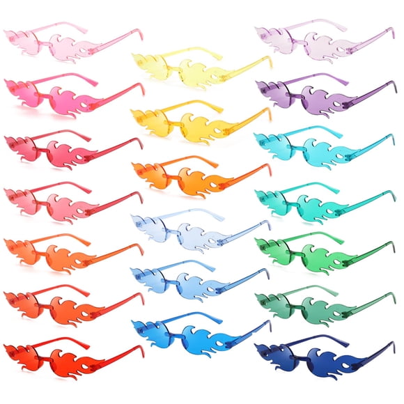 Gafas de Fiesta SIN MONTURA SUNOVELTIES Llama de Fuego Paquete de 20