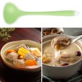 thumbnail image 2 of Translucent Silicone Soup Spoon Anti-scald Cold Heat Silicone Soup Spoon Sauces Resistant Kitchen Cooking Utensil, Light Green, 2 of 8