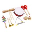 thumbnail image 3 of Runquan Instrument de Percussion pour Enfants Instrument de Musique pour Bébé pour Fêtes Tout-Petits 7 Pcs, 3 of 8
